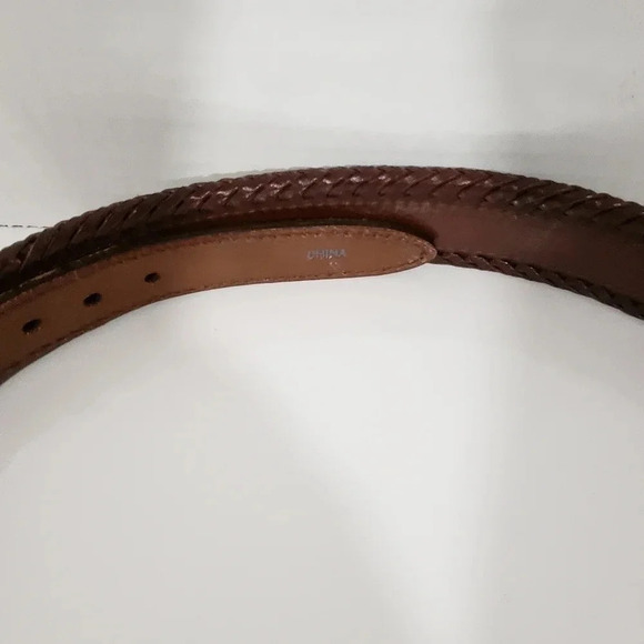 VTG Woven Multi-colored Fabric and  Leather Womans Belt,size 38. - Picture 4 of 7